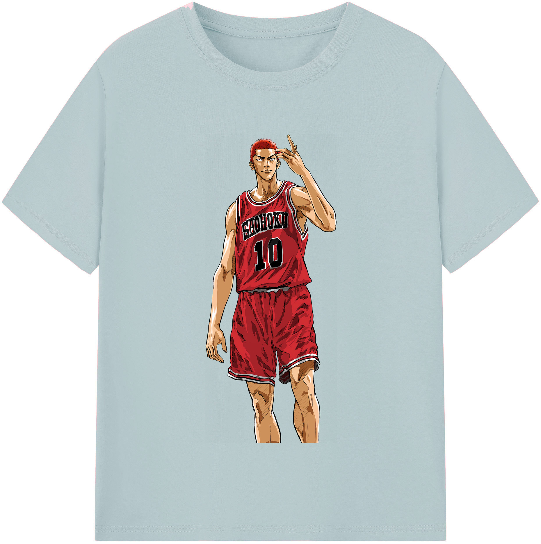 SLAM DUNK／スラムダンク 綿100％半袖Tシャツ（フロントプリント）
